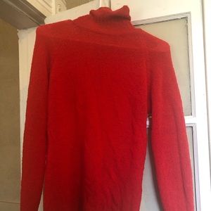 Vintage Pendleton Wool Orange Turtleneck